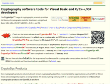 Tablet Screenshot of cryptosys.net